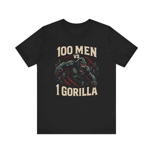 100 MEN VS 1 GORILLA TEE (USA)