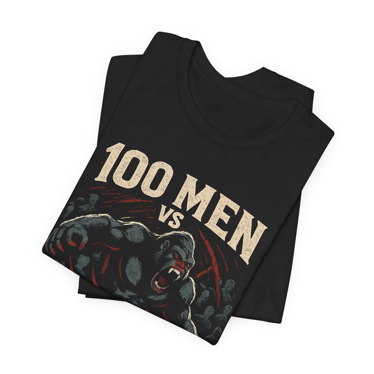 100 MEN VS 1 GORILLA TEE (USA)