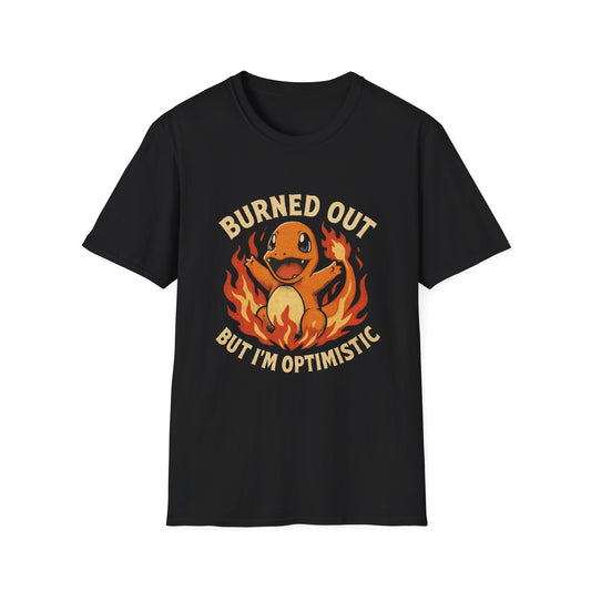 BURNED OUT BUT IM OPTIMISTIC TEE (OCEANIA)
