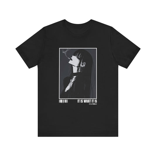 IT IS WHAT IT IS BLACK ROSE TEE (UK)