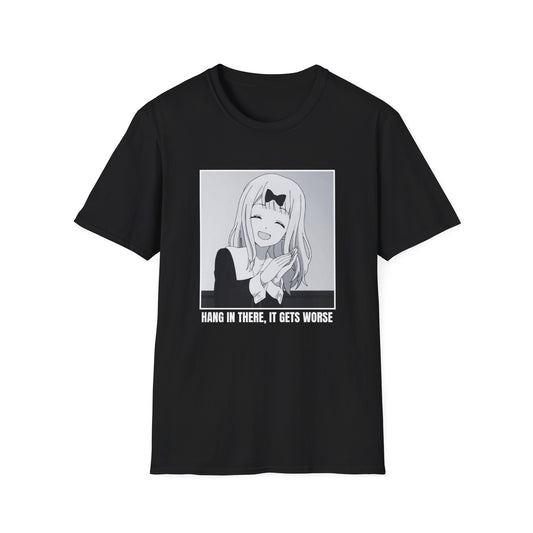 HANG IN THERE IT GETS WORSE LOVE IS WAR TEE (OCEANIA)